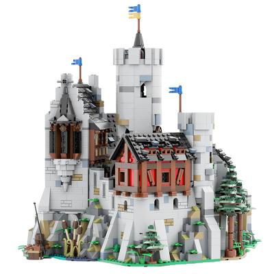 China DIY Building Brick Moc City Germany Lowenstein Medieval Castle Building Block Home Decoration Defensive Architecture Bricks Model Children Toys for sale