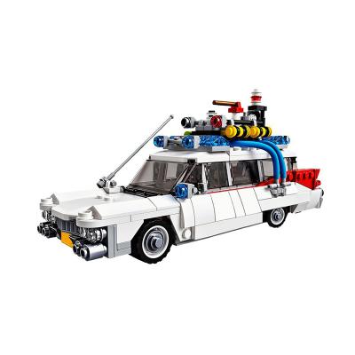 China Eco-friendly Material Ghost Warrior High-tech Hook MOC Ghostbusters Super Sports Car DIY Model Toys Sets Movie Car Building Block Bricks for sale