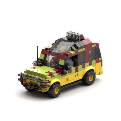 China DIY Building Brick Jurassic Park World Camper Touring Car Soldier German Willis Building Blocks German Willis Anti-Aircraft Gun Bricks Toys Gift for sale