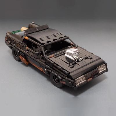 China Supercar Spike Model Car Max Black Interceptor Muscle DIY Brick DIY Building Blocks Motor RC Toys Building Gift Remote Control for sale