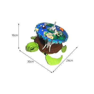 China DIY Building Brick Animal Figures Creative Ideal Bricks Sea Ocean Building Blocks Moc Educational Toys Turtle Models For Kids Gifts for sale