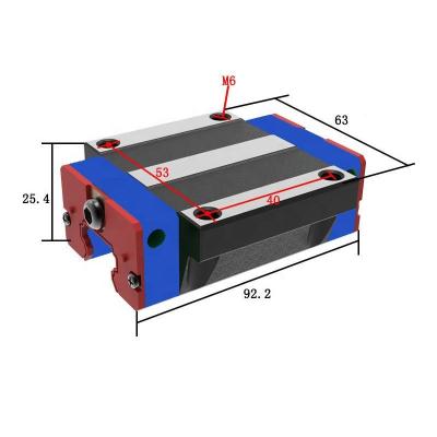 China High Precision Machine HGW20HA HGW Clamp Type 45mm Width Linear Guide Rail With Supporting Block HGW20 for sale