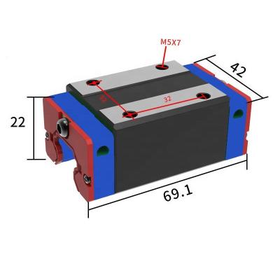 China High precision machine EGH20CA brand CNC parts EGH20 linear guide rail with EGH20CA blocks for sale