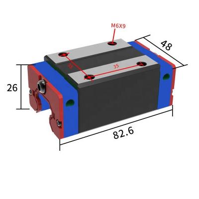 China High precision machine EGH25CA low cost high rigidity heavy load guide rails and EGH25CA linear blocks with same size HIWIN for sale