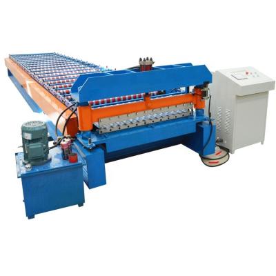 China Automatic / Manual Metal Roofing Sheet Roll Forming Machine Iron Roofing Sheet Making Machine for sale