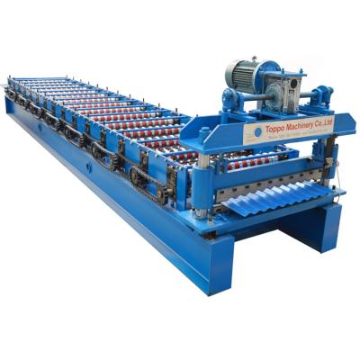 China High Production Speed ​​Corrugated Sheet Sheeting Panel Roll Forming Machine Equipment Price for sale