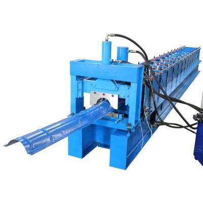 China Production High Speed ​​Automatic Metal Ridge Cap Colored Steel Tile Roll Forming Machine for sale