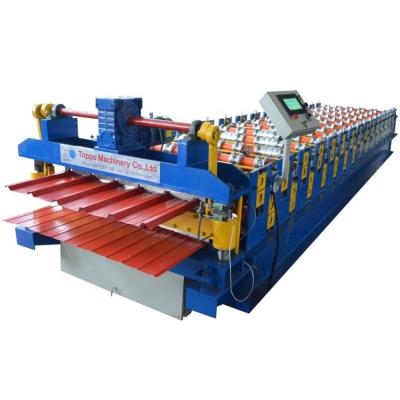 China Double Layer High Color Steel Production Speed ​​Tile Roll Forming Machine for sale