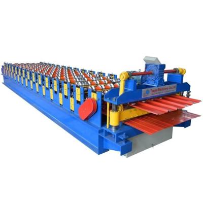 China High Production Speed ​​Double Layer Roll Forming Machine Roof Tile Making Machinery for sale