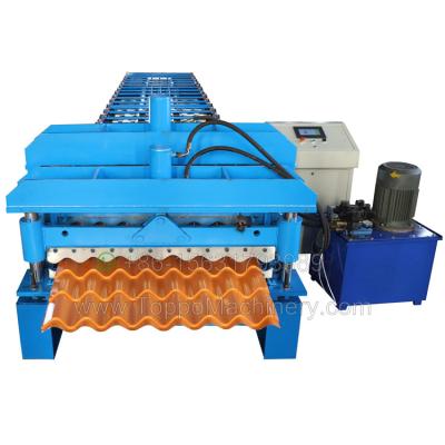 China High Speed ​​Production Steel Roof Panel Rolling Mill , Tile Sheet Roof Glazed Roll Former for sale