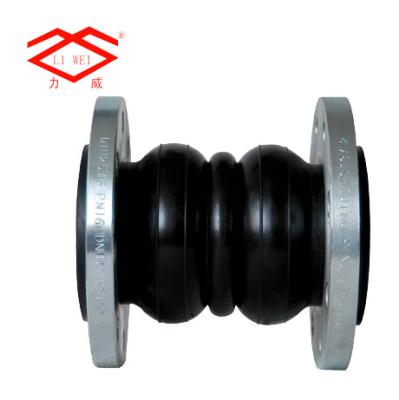 China Water Treatment DN80 DIN PN16 Double Bellows Flange Rubber Sphere Seal for sale