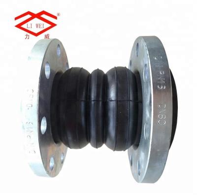 China DN80 PN16 Sea Water Double Sphere Flexible Pump Rubber Coupling for sale