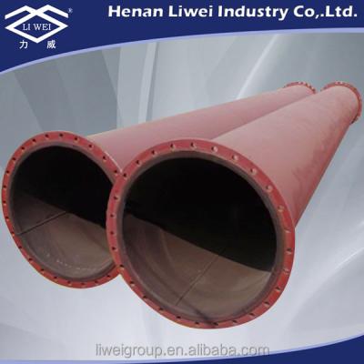 China Chemical Fertilizer Pipe Rubber Lined Carbon Steel Pipe for sale