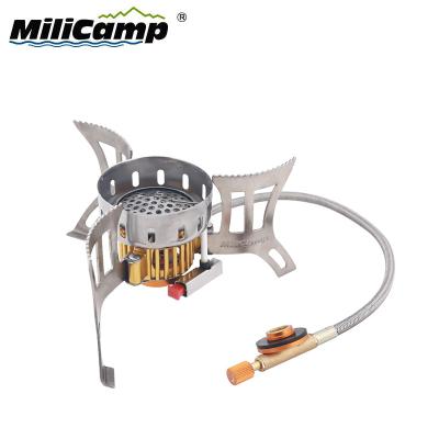 China Windproof Camping Stove Stainless Steel Gas Stove Outdoor Portable Camping Stove for sale