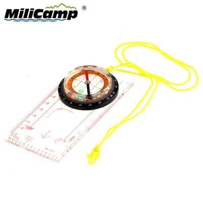 China Outdoor Sports Liquid Plastic Measuring Map Outdoor Camping Prismatic Compass for sale