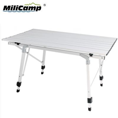 China hot sale portable/foldable outdoor camping aluminum folding picnic table for sale