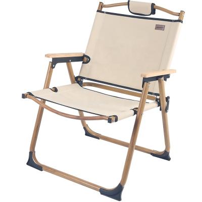 China New Fashion Portable Folding Wooden Camping Chair for sale