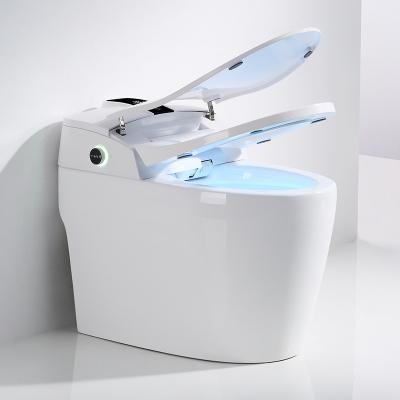 China Automatic Operation Water Tank Electric Lavatory Good Quality Ceramic Style Concealed One Piece Floor Smart Smart Toilet New for sale