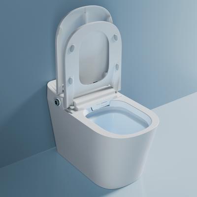 China Good Quality Full-automatic Intelligent Automatic Adjustable Temperature Flip Toilet One-piece Smart Sanitary Toilets for sale