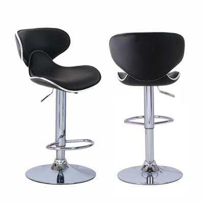 China Wholesale Modern PU Leather Bar Chairs With Back Barstool Dining Sillas Bar Chairs For Kitchen for sale