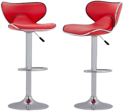 China Modern Luxury Bar Chair With Counter Back Height Adjustable PU Leather Swivel Kursi Bar Stool for sale