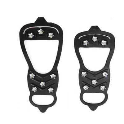 China Anti Slip Spike Grip Climbing Shoe Cover Anti Slip Camping Snow Ice Crampons Muddy Steel Shoe Nail Spike Grip Climbing Walking Cleats Ice Shoe Spikes for sale