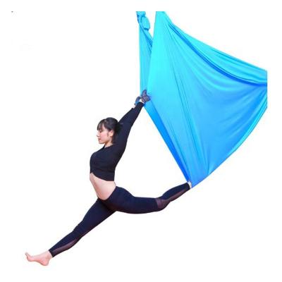 China New Yoga Inversion Pilates Nylon Strength Home Gravity Gradient Flying Hammock Yoga Fitness Sports Accessories Hammock Aerial Swing Anti Silk Fabric for sale