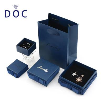 China Doc's newcomer elegant paper gift box. OEM+ODM+Wholesale Jewelry Box Ring Earrings Necklace Bracelet Custom Jewelry Package for sale