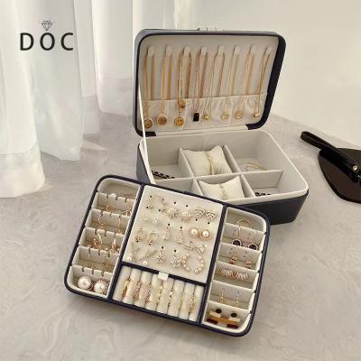 China OEM+ODM+Wholesale Factory Wholesale Custom PU Leather Jewelry Box Set With Ring Earrings Necklace Bracelet Jewelry Package for sale