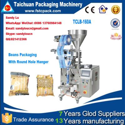 China SoyBeans Vertical Packaging Machine, beans packing machine with round hole hanger for sale