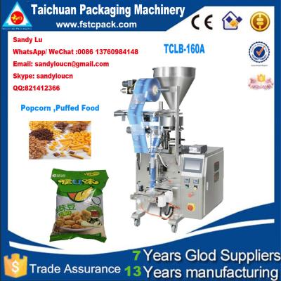 China Puffed Food& popcorn Vertical Packaging Machine,popcorn packing machine for sale