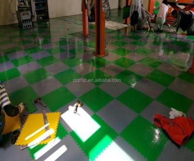 China Durable Wear Resistant PVC Garage Anti-Slip Resistant Interlocking Floor Tiles / Warehouse Floor Removable Plastic Interlocking Mats for sale