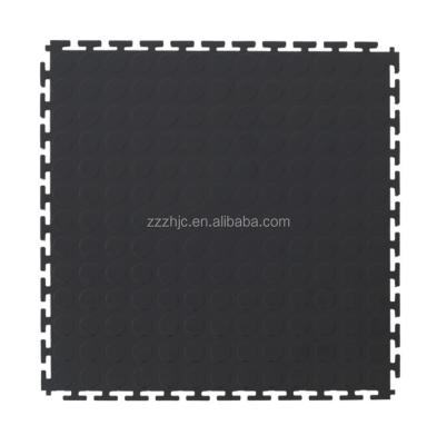 China Anti-Slip/Wear Resistant/Oil Resistance Resistant PVC Interlocking Removable PVC Garage Floor Tiles/Warehouse Plastic Interlocking Floor Mats for sale