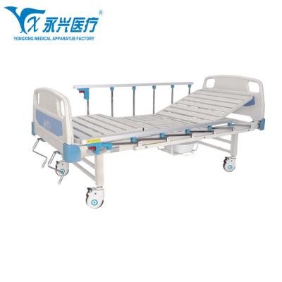 China Yongxing A06 Hot Sale Two Function Manual Two-function Bed Manual Medical Used Hospital Beds For Patients for sale