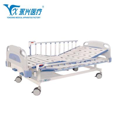 China Manual Hospital Care Bed Yongxing A04-014 CE Approved Home Care Full Manual Hospital Bed For Paralyzed Patients for sale