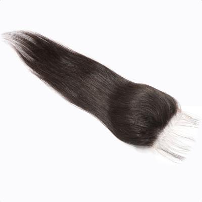 China Silky Straight Wave Guangzhou Hair Factory Thin Lace Hd Closure, 4 Illusion 4 Closure, Brazilian Bang Lace Closure for sale