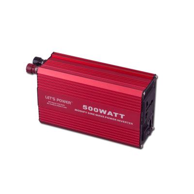 China Durable 12V24V DC to AC 110v/220v 800W DC to AC Inverters Modify Sine Wave Vehicle Power Inverters for sale