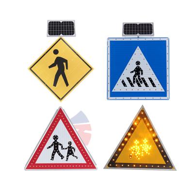 China Aluminium&Galvanized sheet Solar Powered LED Octagon Stop Sign 3 Seconds Warning Flashing Lights for Crosswalk Stop Signage LED Solar Road Traffic Signs for sale