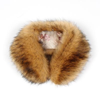 China Sofr Hand Feeling Winter Warm Soft Scarf Collar Shawl Faux Fur Fluffy Collar For Coat for sale