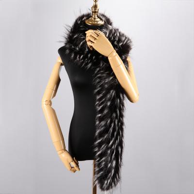 China Cute Ring Scarfs Female Faux Fox Fur Neck Winter Soft Hand Feeling Fur Collar Fluffy Warm Scarf Women Furry Scarves for sale