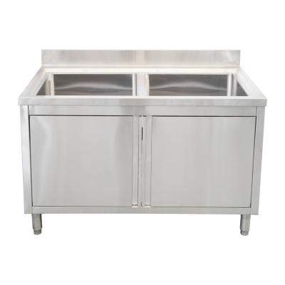 China With Faucet Sideboard With Stainless Steel Sink Kitchen Furniture for sale