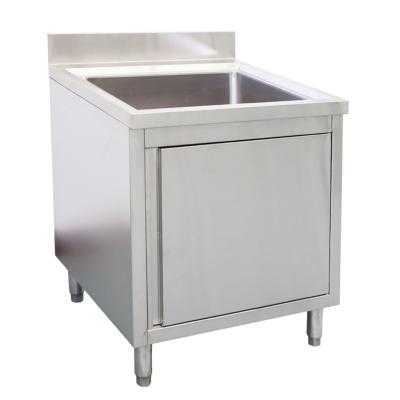 China With Faucet Commercial Kitchen Sink Cabinet Stainless Steel Kitchen Sink Cabinet for sale