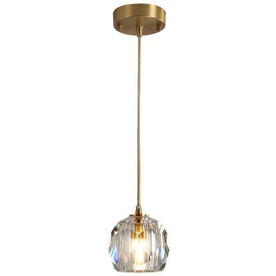 China Modern personalized luxury modern home bar dining table light simple crystal chandelier led pendant light for sale