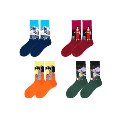 China 2021 Designer Socks Men Tube Antibacterial Cotton Socks Fashion Custom Funny Socks For Women for sale