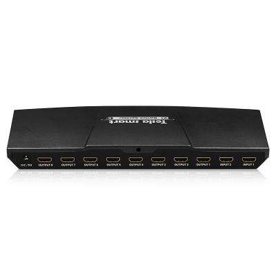 China EDID TESmart OEM ODM Input 2 Output 8 HDMI Switch Splitter HDCP EDID 4K 30Hz HDMI Splitter For Desktop for sale