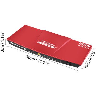 China Aluminum Alloy New Product 2x8 HDMI Switch Splitter Applied To TV Stores for sale