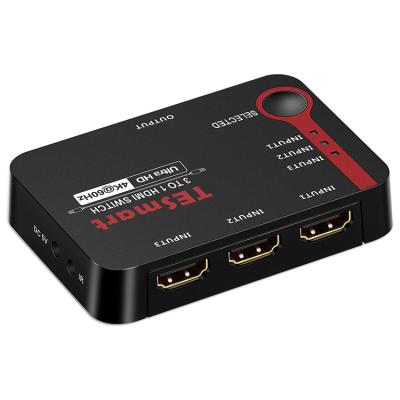 China Auto Detect TESmart Hot Selling Input 3 Output 1 HDMI Switcher Auto Detect HDCP 2.2 HDR EDID 4K60Hz HDMI Switcher for sale