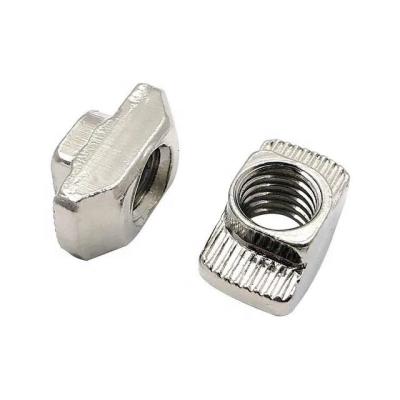 China Heavy Industry Standard Thread Casual Tie Nut Tnut M4M5M6M8 T-Slot T Nut Hammer Nuts For Bosch Profiles 4545 Slot 10 for sale