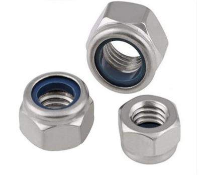 China DIN985/982 /14441 heavy industry nylon lock nut/carbon steel stainless steel exhaust nut for sale