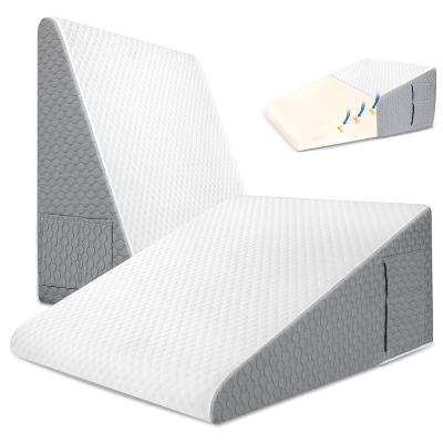 China Anti-Static Comfortable Triangle Pillow 25 X 24 Inch X12 Sleep Triangle Pillow For Snoring And Sleeping Neck Pain for sale